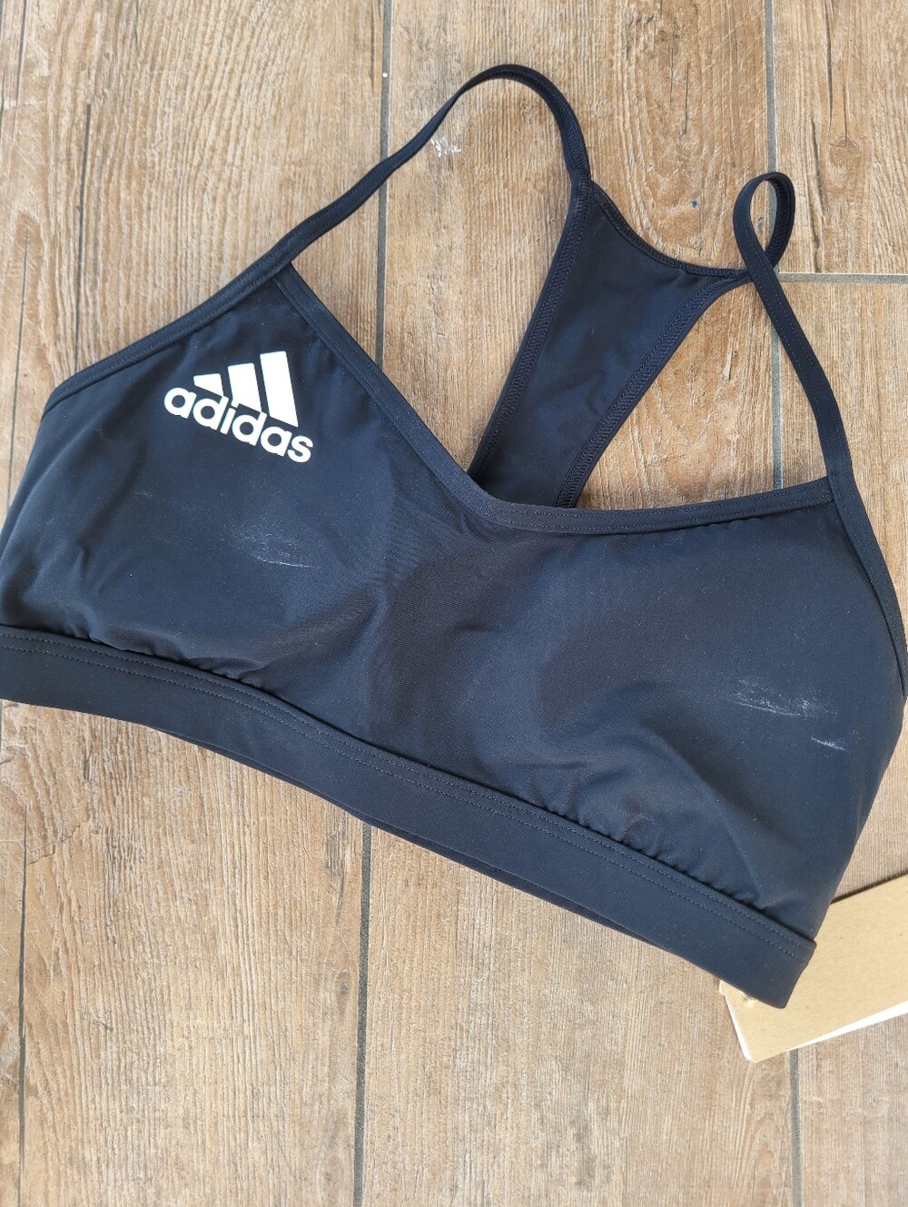Adidas Swim Top Black Women Size 8 NWT